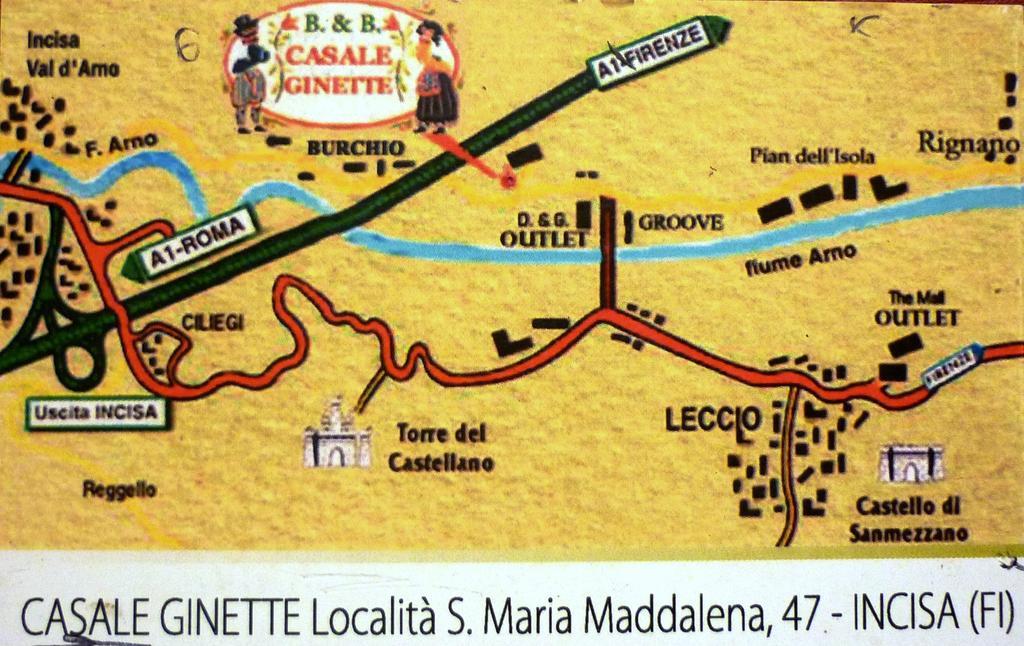 B&B Casale Ginette Incisa in Val d'Arno Dış mekan fotoğraf